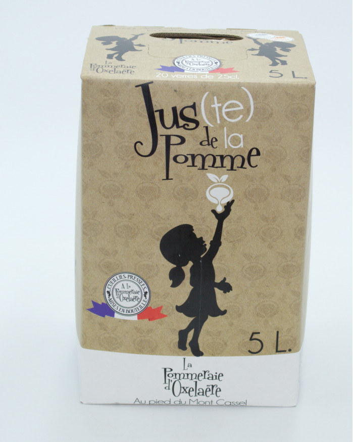 Cubi de jus de pomme