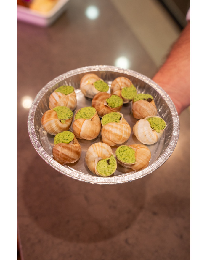 Assiette de douze Escargots de Bourgogne