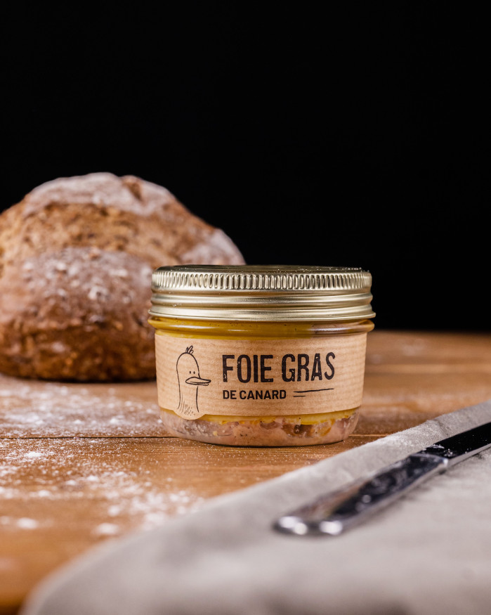 Foie gras de Canard truffé 3% en bocal 180g