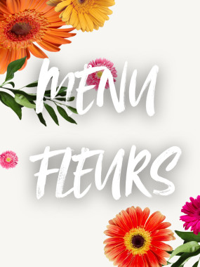 Menu Fleurs