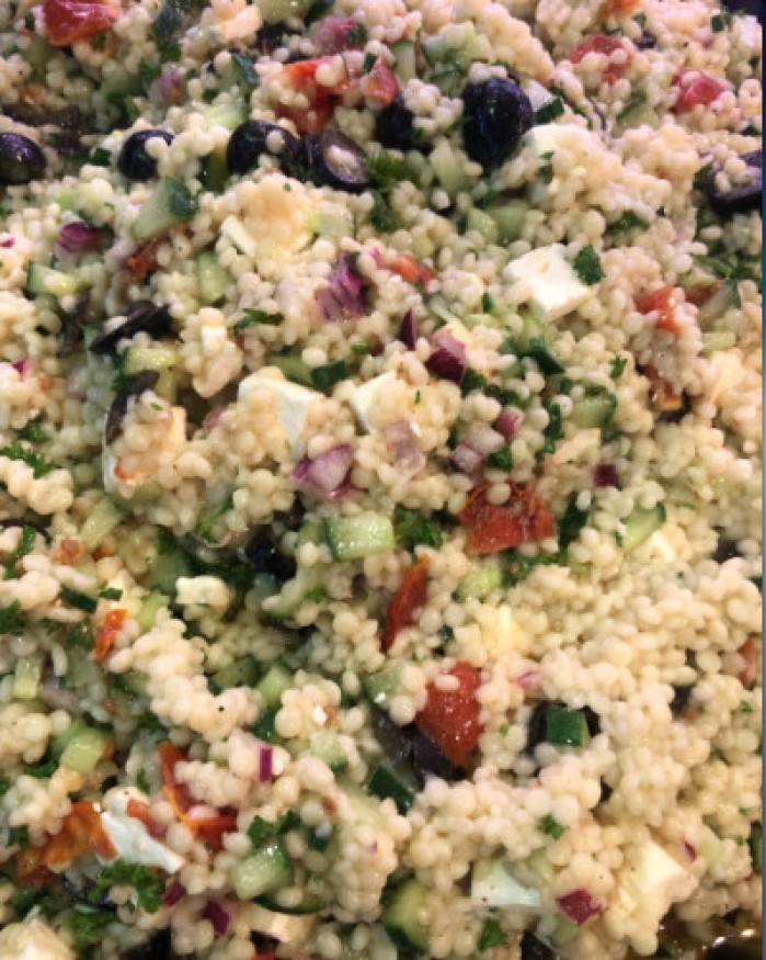 Salade de perles de couscous et Mozzarella
