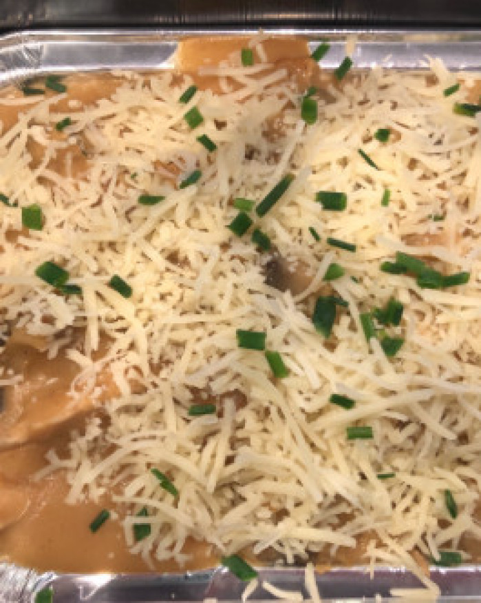 Emincé de volaille sur sa purée 