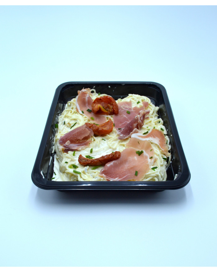 Capellini au Gorgonzola et jambon de Parme 