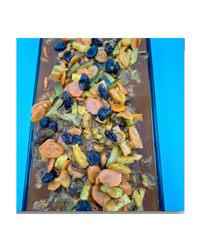 Tajine d'agneau aux pruneaux et abricots 