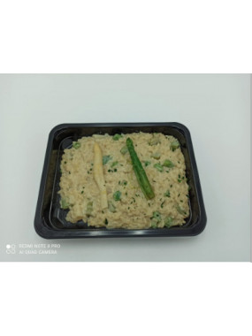 Risotto au safran et petits pois